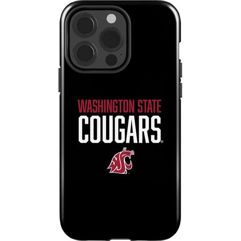 Washington State University Cougars iPhone 15 Pro Impact Case